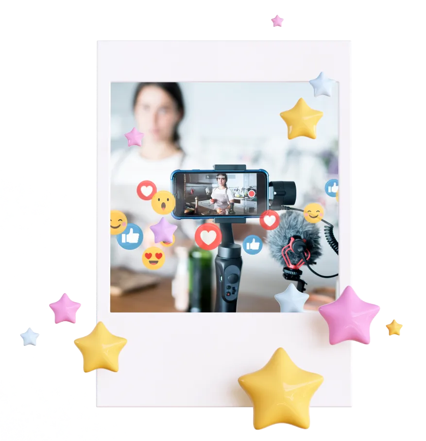 iphone camera in a poloroid