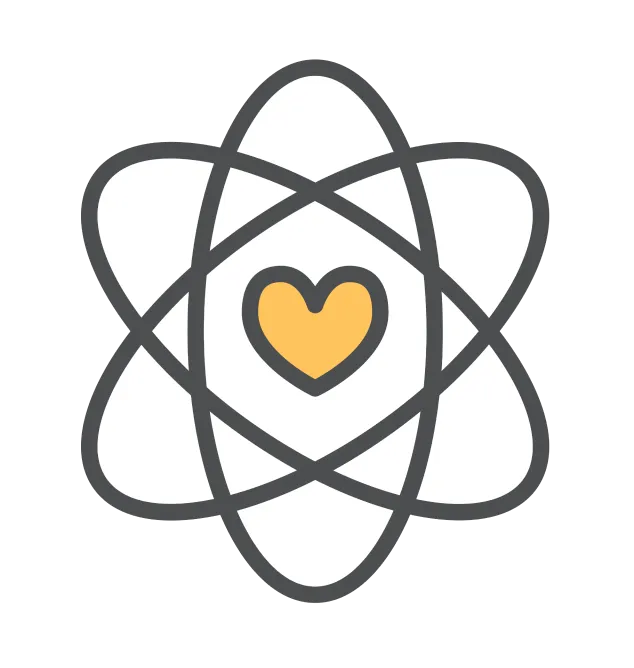 atom heart icon
