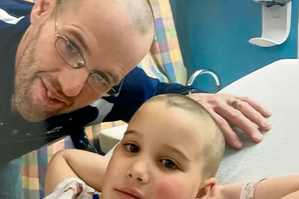 sawyer with his dad